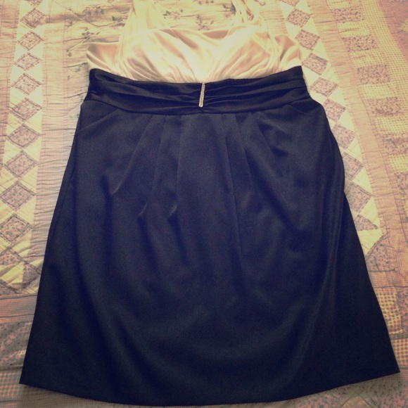 Black and white top dress.