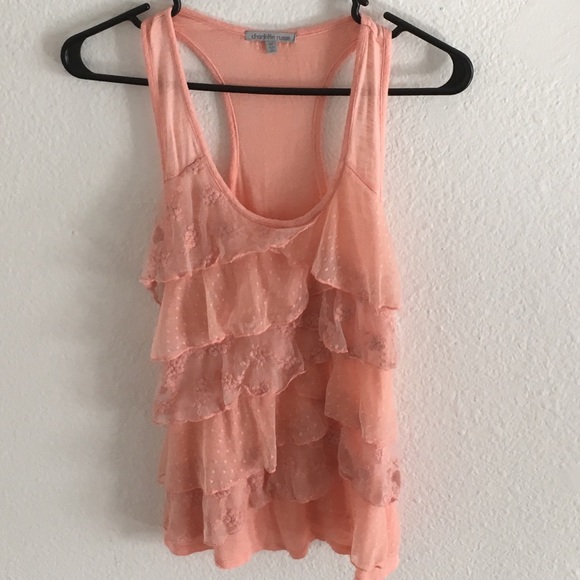 Pink Ruffled Tank - Picture 2 of 4