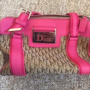 Amazing and authentic tan and pink DIOR mini bag