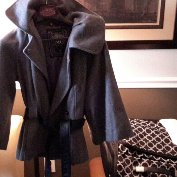 Guess Cape Coat with leather belt