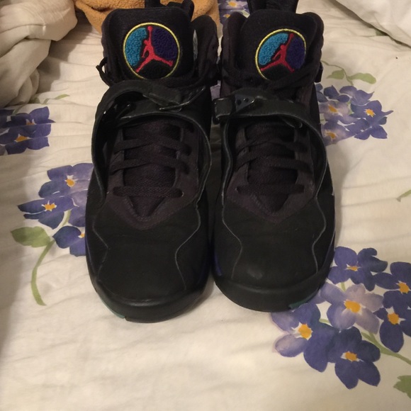 Size 8.5 Aqua 8s 2007 - Picture 4 of 4