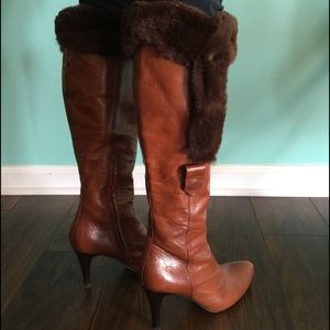 Nine West Genuine Leather Knee High Boots size 6