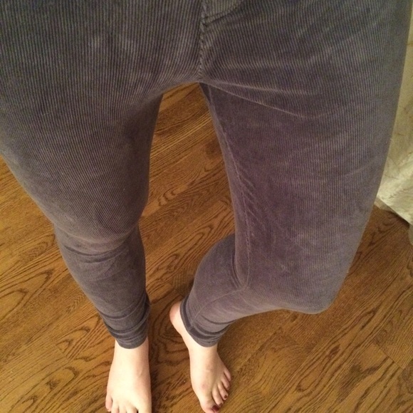 Gray corduroy skinny jeggings - Picture 4 of 4