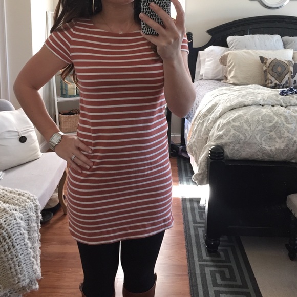 Orange LOFT tunic dress