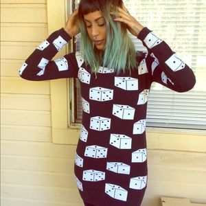 Betsey Johnson Dice Sweater