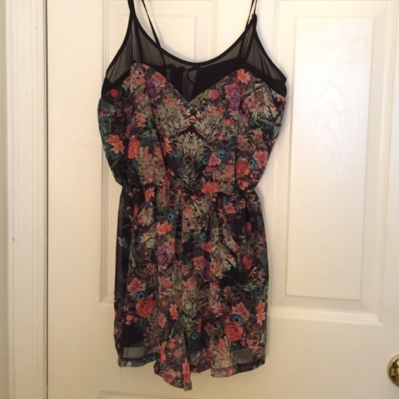 Super detailed floral romper!