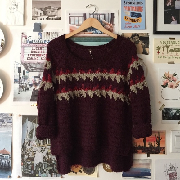 Free People Pullover fair isle sweater