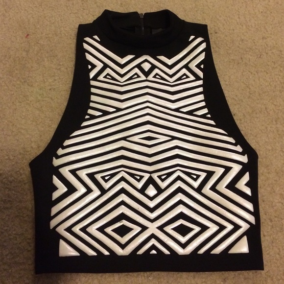 Sparkle & Fade Design Crop Top M