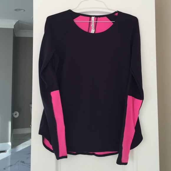 Lululemon long sleeve top dark purple/pink