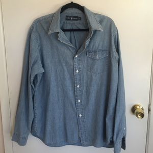 ❤️FINAL❤️Ralph Lauren chambray dress shirt