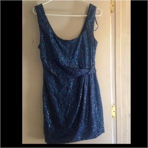 Navy Blue sequin dress