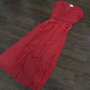 michael kors high low wrap dress