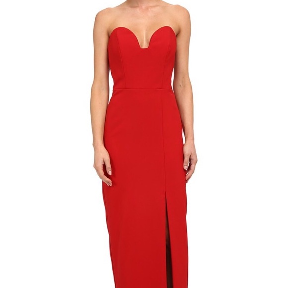 Nicole Miller strapless bustier gown