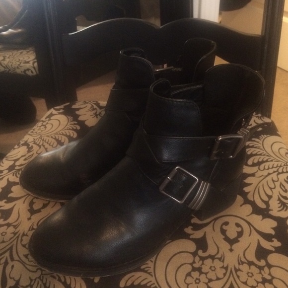 Black ankle boots