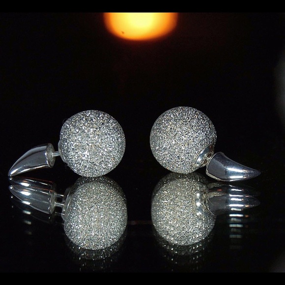 Sterling Silver studs, can be worn 2 ways - Picture 1 of 4