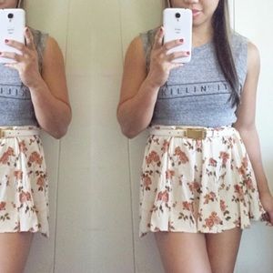 Brandy Melville floral skirt