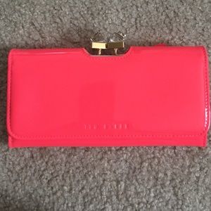 Neon pink Ted Baker wallet