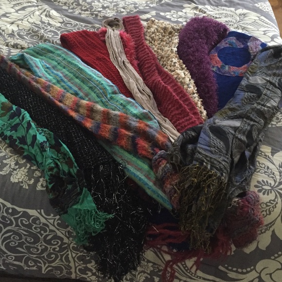 LOT of scarves and wraps