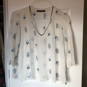 Zara sheer top