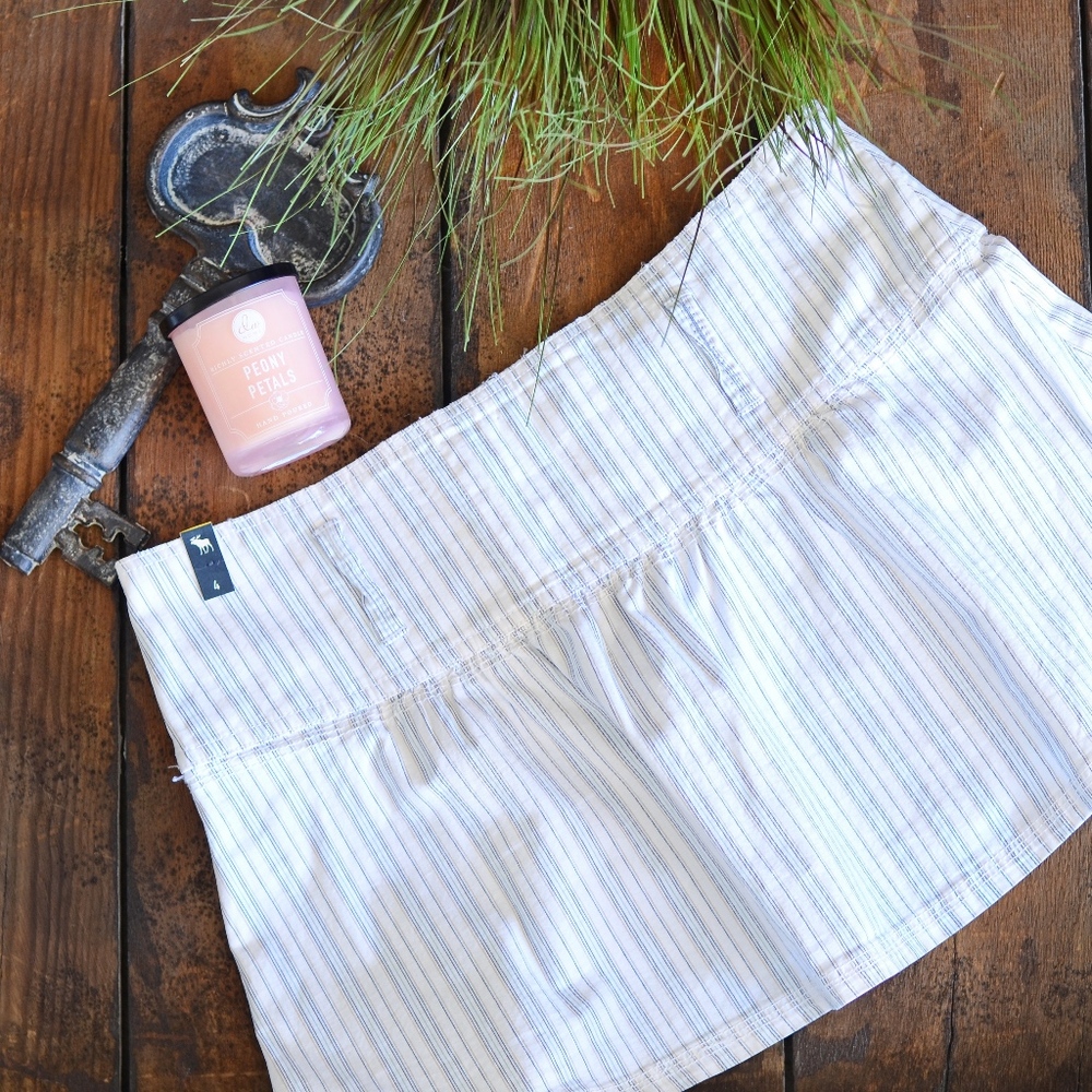 Abercrombie pin stripe mini skirt