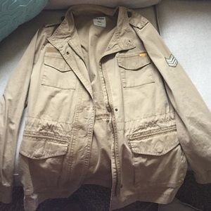 Tan old navy army jacket