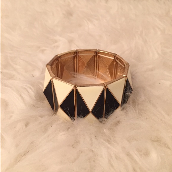 Forever21 Black/White/Gold Cuff