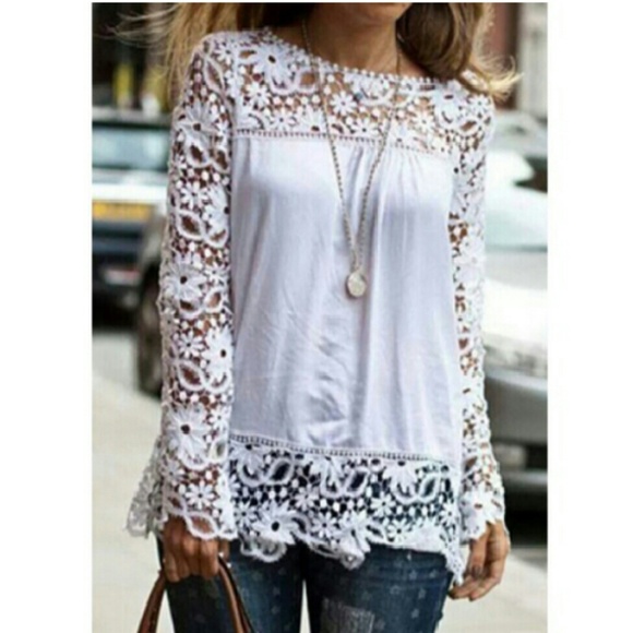 Hollow Out Blouse For Women