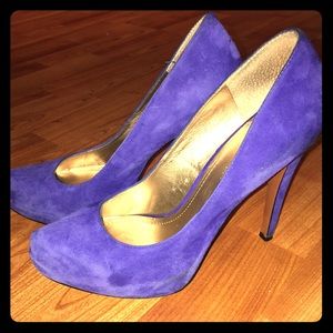 BCBG Royal Blue Suede Pumps!!! Super cute!