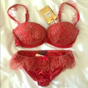 Agent Provocateur Soirée Bra Set Rare! Valentine's