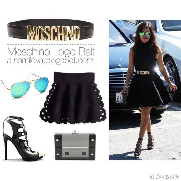 Black Letters Belt