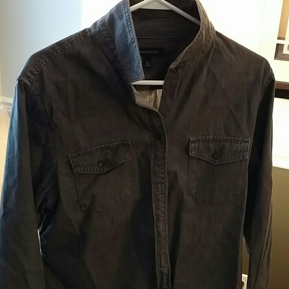 Distressed boyfriend shirt