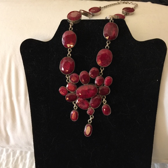 Incredible vintage sterling corundum ruby sold