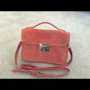 Suede Tory Burch Satchel 80% off