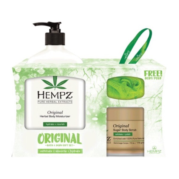 Hempz bath & body set