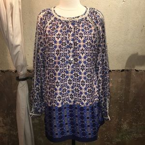 Long Sleeved Peasant Blouse