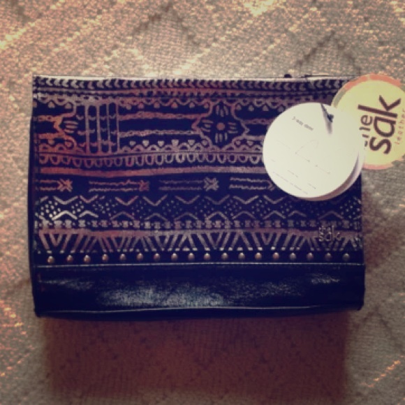 Sak tribal print crossbody clutch
