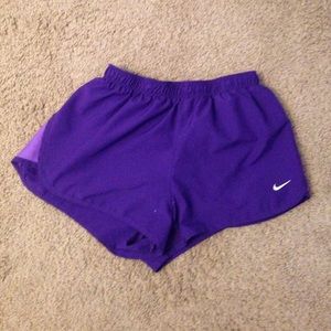 Purple Nike running shorts!