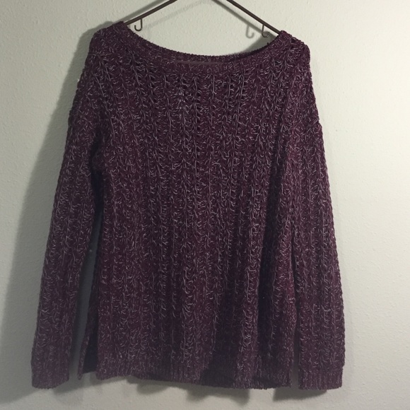 Ann Taylor Loft burgundy sweater