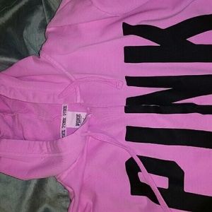 VS PINK TUNIC STYLE HOODIE