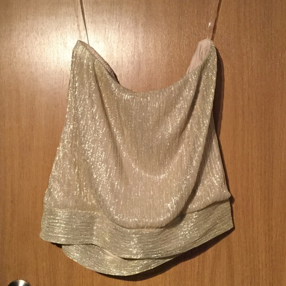 Gold Shimmer tub top. New