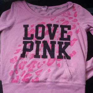 Pink sweat shirt