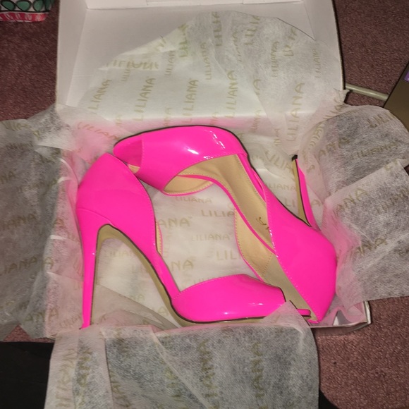 Hot pink heels