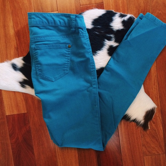 Teal Skinny Jeans