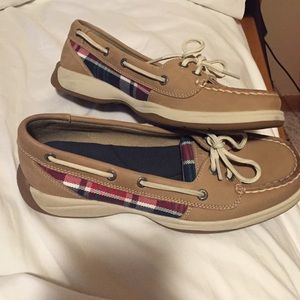 Tan and Plaid Sperrys