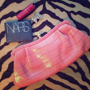 Pink banana republic clutch