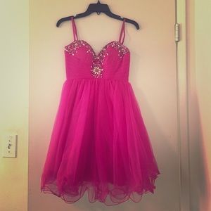 Dave&Johnny Pink Prom Dress