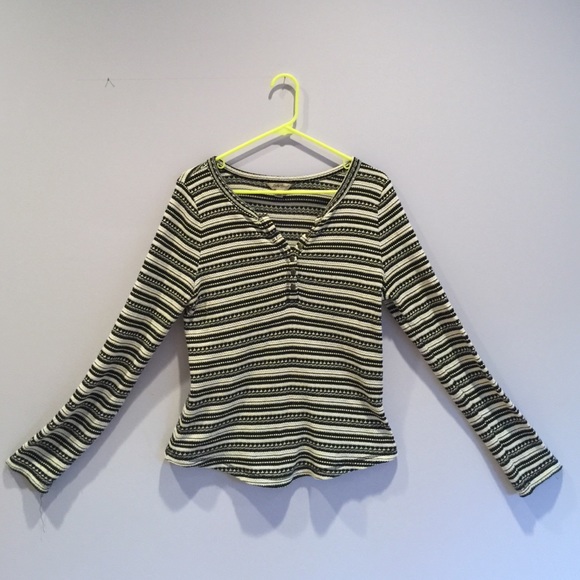 Black and White Knit Sweater
