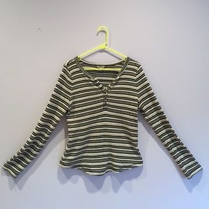 Black and White Knit Sweater