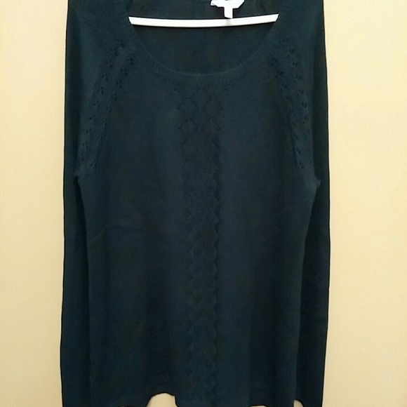 Super cute black knit sweater