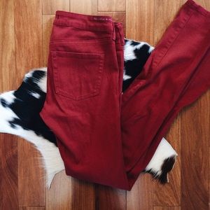 Bullhead Burgundy Skinny Jeans